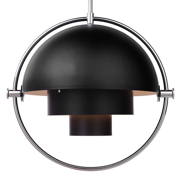 Závěsná svítidlo GUBI, Multi-Lite, stmívatelné, Černá, Obývací pokoj, Kov, Design