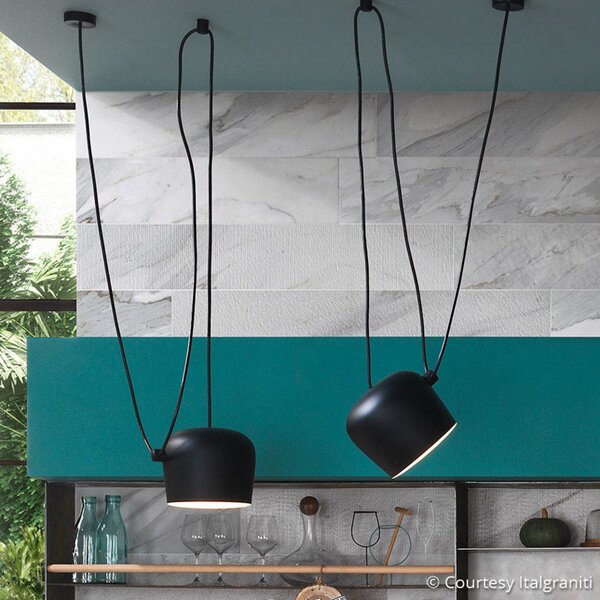 Závěsná svítidlo FLOS, AIM Small, stmívatelné, Černá, Obývací pokoj, Kov, Design