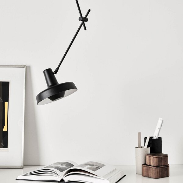 Stropní Lampa GRUPA, Arigato, stmívatelné, Černá, Pracovna, Kov