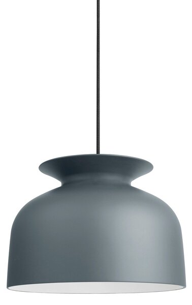 Závěsná svítidlo GUBI, Ronde, stmívatelné, Šedá, Obývací pokoj, Kov, Design