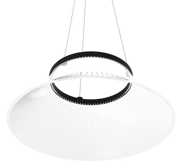 Závěsná svítidlo Martinelli Luce, Plissé, Transparentní, Obývací pokoj, Plast, Design