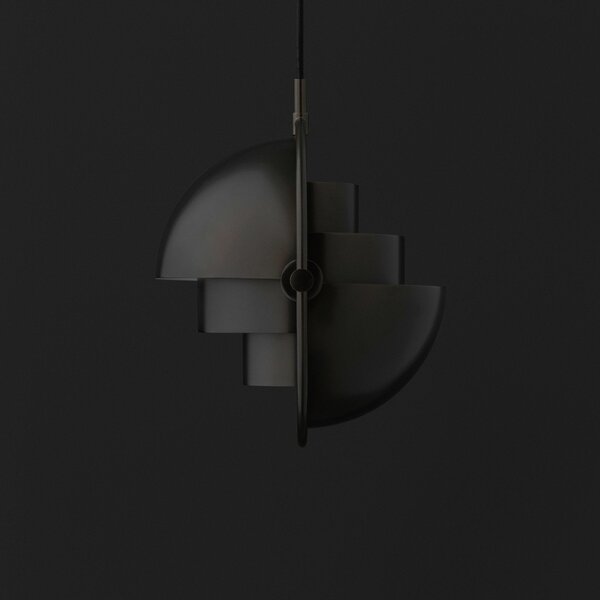 Závěsná svítidlo GUBI, Multi-Lite, stmívatelné, Černá, Obývací pokoj, Kov, Design