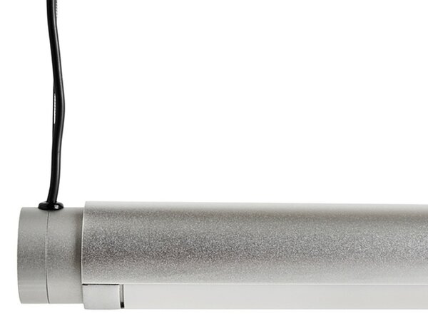 Závěsná svítidlo HAY, Factor Linear 1500, stmívatelné, Metalická, Kuchyně, Kov, Design