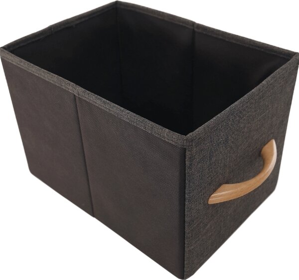 Kondela Komoda s látkovými boxy Hazel Typ 3 - černá/béžová/hnědá