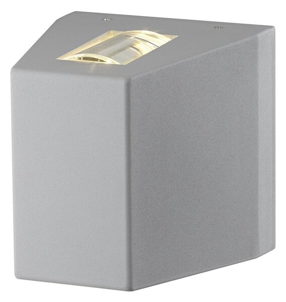 LA 229664 Nástěnné svítidlo OUT BEAM LED, Beam up/Flood down, stříbrošedé - BIG WHITE (SLV)