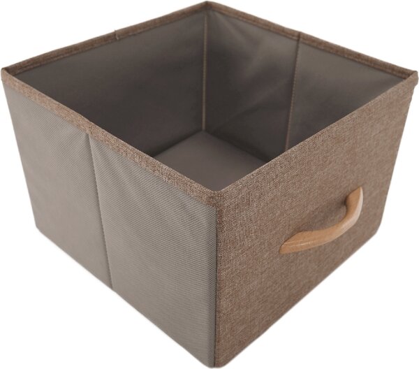 Kondela Komoda s látkovými boxy Hazel Typ 3 - černá/béžová/hnědá