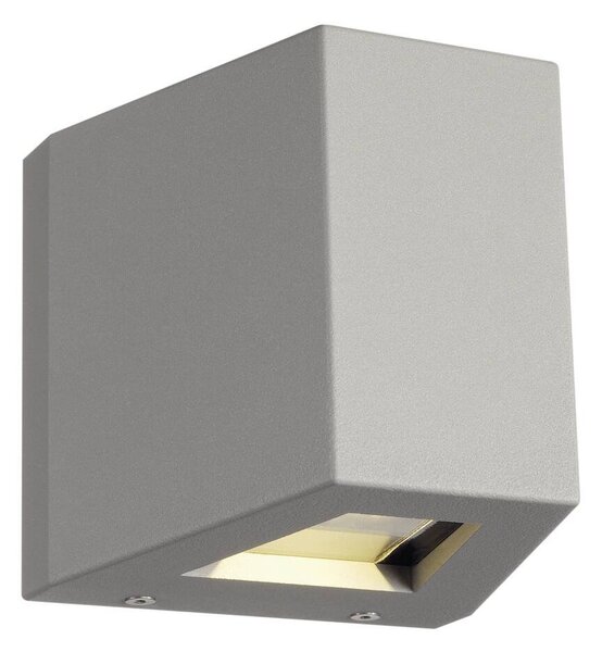 LA 229664 Nástěnné svítidlo OUT BEAM LED, Beam up/Flood down, stříbrošedé - BIG WHITE (SLV)