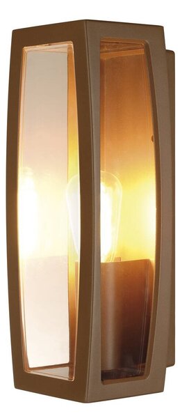 LA 230657 Venkovní svítidlo MERIDIAN BOX, rezavá barva, E27, max. 25 W, průsvitný plast - BIG WHITE (SLV)