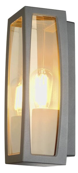 LA 230655 Venkovní svítidlo MERIDIAN BOX, antracit, E27, max. 25 W, průsvitný plast - BIG WHITE (SLV)