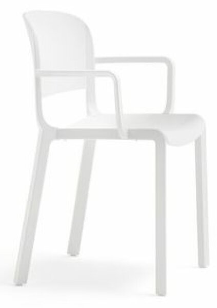 PEDRALI - Židle s područkami DOME 265 DS - bílá