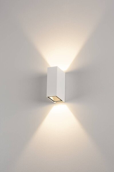 LA 232441 Nástěnné svítidlo QUAD XL 2, hranaté, bílé, LED, 2x3,2 W, 3000K - BIG WHITE (SLV)