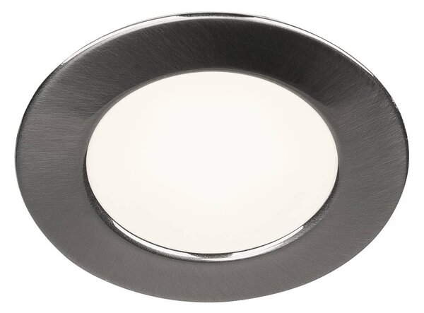 LA 112225 DL 126 LED, typ downlight, kulaté, kartáčovaný kov, teplá bílá, 12 V - BIG WHITE (SLV)