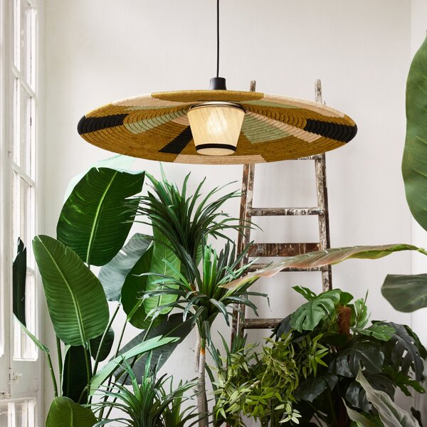 Závěsná svítidlo Forestier, Parrot L, stmívatelné, Zelená, Obývací pokoj, Design