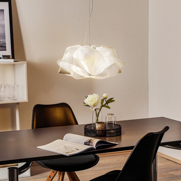 Závěsná svítidlo Slamp, Fabula, stmívatelné, Transparentní, Obývací pokoj, Plast, Design