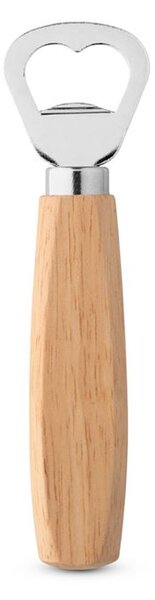 HOLZ. Otvírák na láhve z kovu s dřevěnou rukojetí