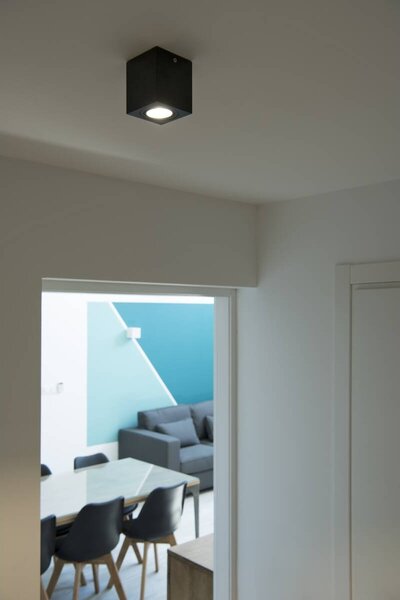 LA 113940 Nástavbové svítidlo TRILEDO SQUARE CL typu downlight, matné černé, LED, 6 W, 38°, 3000K, vč. ovladače - BIG WHITE (SLV)