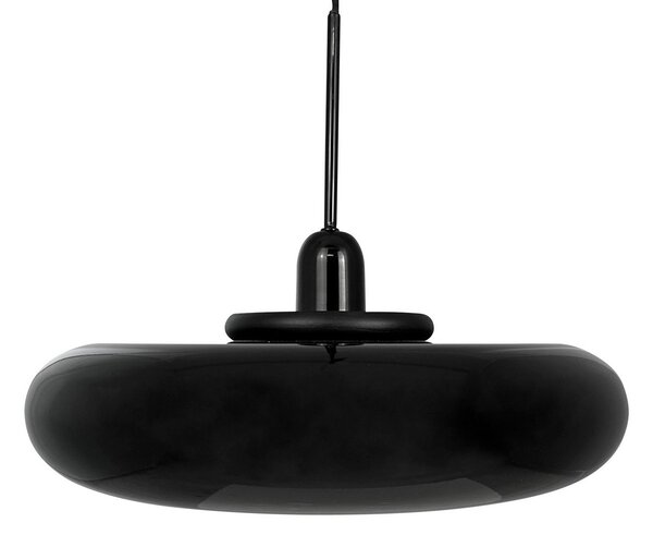 Závěsná svítidlo Dyberg Larsen, Planet, stmívatelné, Černá, Obývací pokoj, Kov, Design