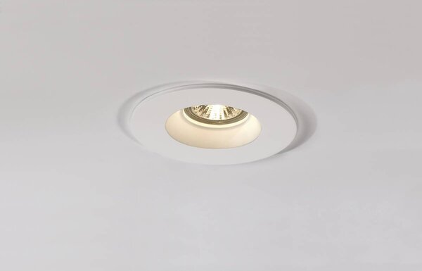 LA 148070 PLASTRA typu downlight, GU10, kulaté, bílá sádra - BIG WHITE (SLV)