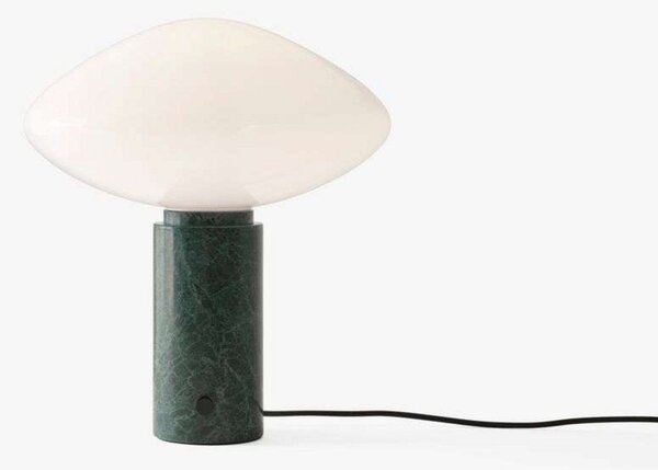 Stolní lampa &Tradition, stmívatelné, Zelená, Obývací pokoj, Kámen, Design