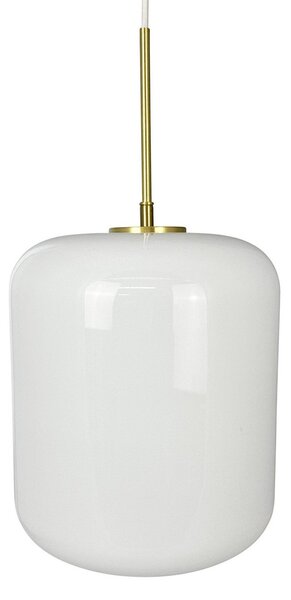 Závěsná svítidlo Dyberg Larsen, Silvia, stmívatelné, Bílá, Obývací pokoj, Sklo, Design