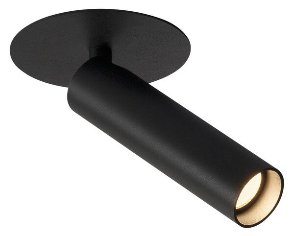 LA 152380 KARPO 30 jednoduché bodové svítidlo, stropní vestavné svítidlo, plochá rozeta, černé, 7,5 W LED, 3000K, - BIG WHITE (SLV)