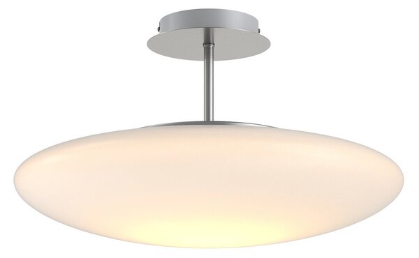Stropní Lampa Lindby, Gunda, stmívatelné, Bílá, Obývací pokoj, Sklo, Moderní