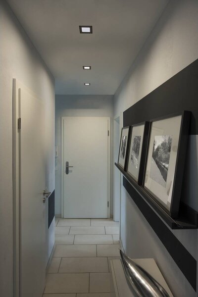 LA 112720 FRAME BASIC, sada LED, downlight, černé matné, 6 W, 3000K, včetně ovladače - BIG WHITE (SLV)