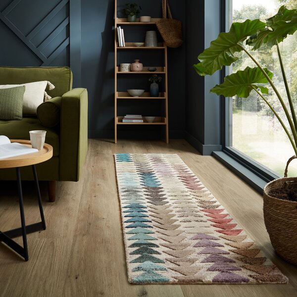Flair Rugs, Běhoun Moda Archer Multi, 60x230, vícebarevná, chodba / předsíň