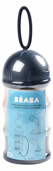 Sada kelímků na sušené mléko/svačinu, Beaba, modro/růžová