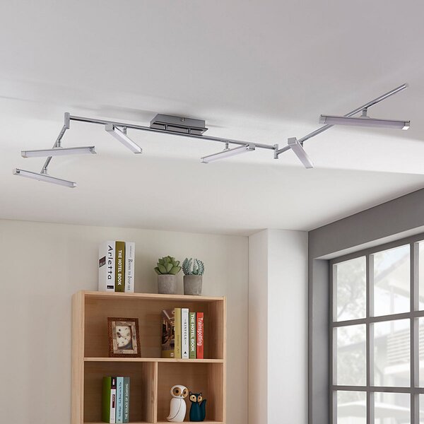 Stropní Lampa Lindby, Pilou, stmívatelné, Metalická, Kuchyně, Kov, Moderní