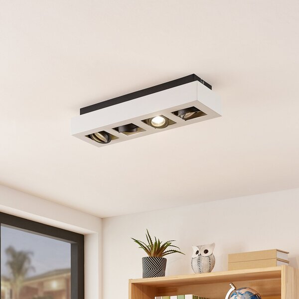 Stropní Lampa Arcchio, VINCE, stmívatelné, Bílá, Kuchyně, Hliník, Moderní