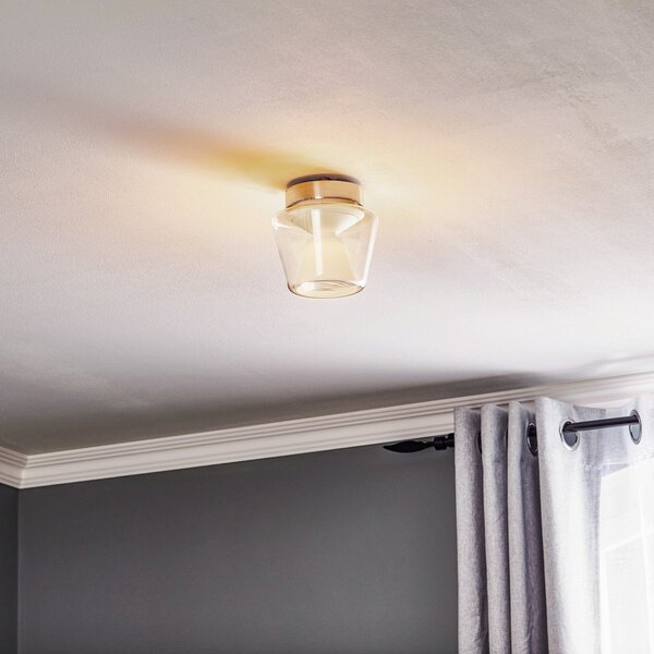 Stropní Lampa Serien Lighting, Annex S, stmívatelné, Transparentní, Obývací pokoj, Sklo, Design