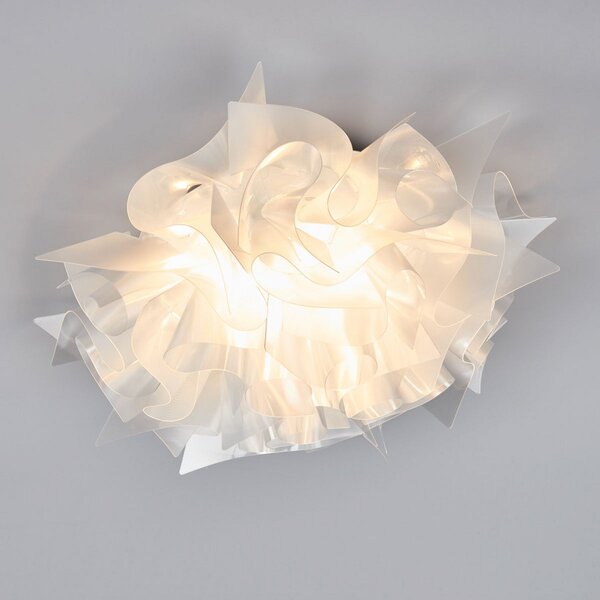 Stropní Lampa Slamp, VELI, stmívatelné, Transparentní, Obývací pokoj, Plast, Design