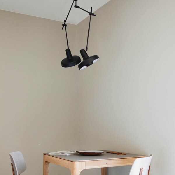 Stropní Lampa GRUPA, Arigato, stmívatelné, Černá, Pracovna, Kov