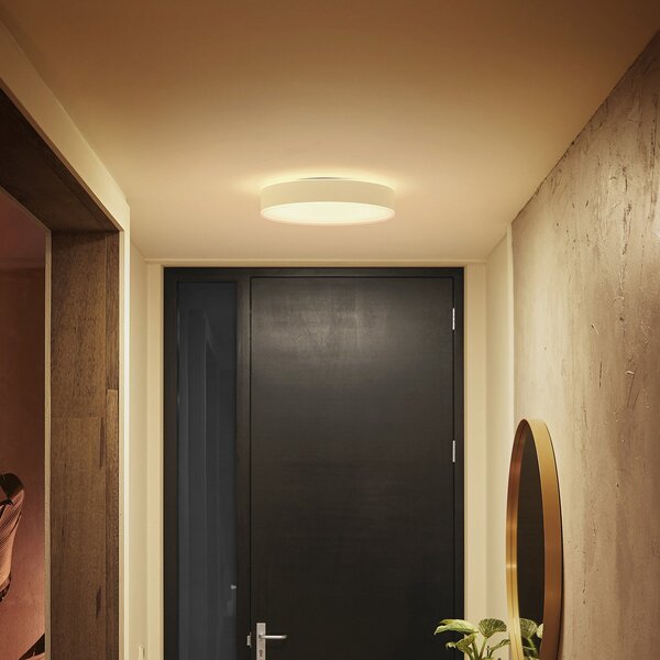 Stropní Lampa Philips Hue, Philips Hue, stmívatelné, Bílá, Obývací pokoj, Kov, Moderní