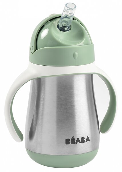 Termoska s brčkem, 250ml, Beaba, zelená