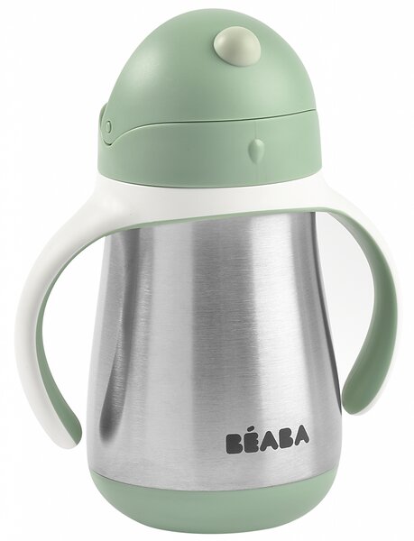 Termoska s brčkem, 250ml, Beaba, zelená
