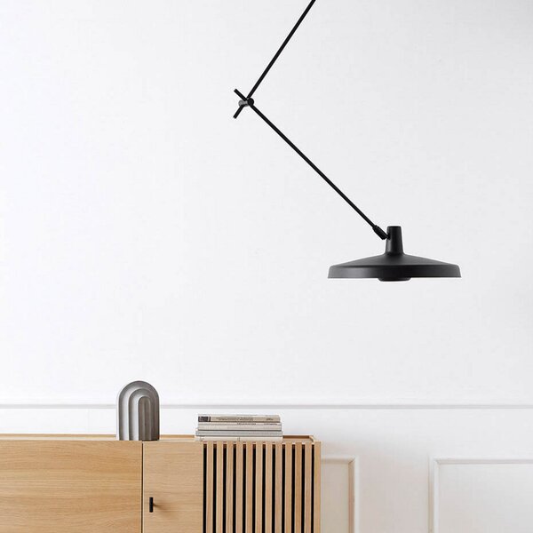 Stropní Lampa GRUPA, Arigato, stmívatelné, Černá, Pracovna, Kov