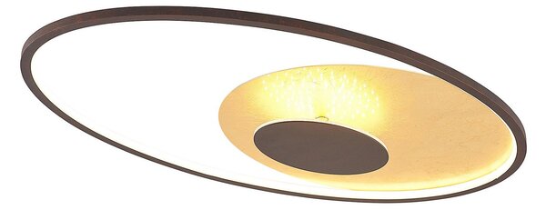Stropní Lampa Lindby, Feival, stmívatelné, Hnědá / Rezavá, Obývací pokoj, Kov, Moderní