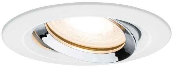 P 93663 Zápustné svítidlo Nova IP65 kulaté max. 35W bílá / chrom 1ks výklopné - PAULMANN