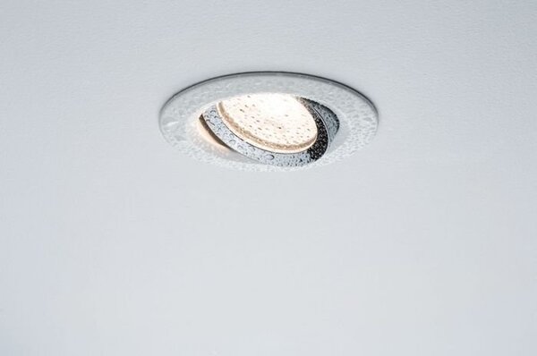 P 93663 Zápustné svítidlo Nova IP65 kulaté max. 35W bílá / chrom 1ks výklopné - PAULMANN