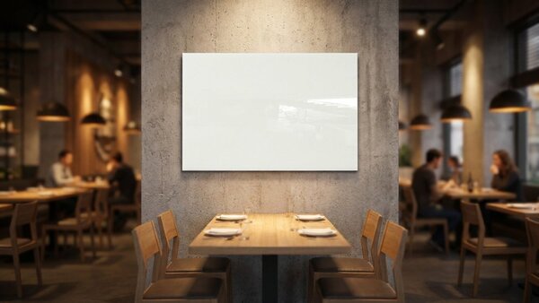 ALLboards CLASSIC TS90x60W skleněná tabule 90 x 60 cm