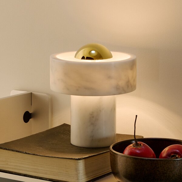 Stolní lampa Tom Dixon, Stone, stmívatelné, Obývací pokoj, Mramor, Design