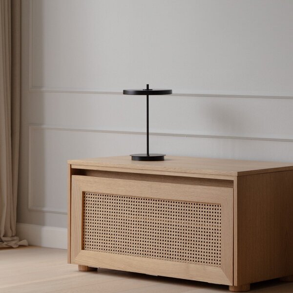Stolní lampa UMAGE, Asteria Move, stmívatelné, Černá, Obývací pokoj, Kov, Design