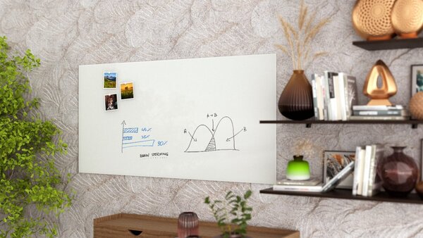 Skleněná tabule 120 x 60 cm ALLboards CLASSIC TS120x60W