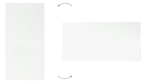 Skleněná tabule 120 x 60 cm ALLboards CLASSIC TS120x60W