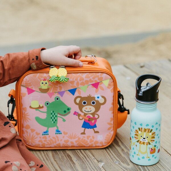 Dětská termotaška na svačinu Funny Jungle, 3,3l, Iris Barcelona, oranžová