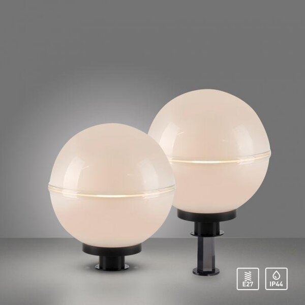 LD 19323-16-2 Koule, 2ks sada, IP44, pr.30cm, bílá, vč. zápich - JUST LIGHT