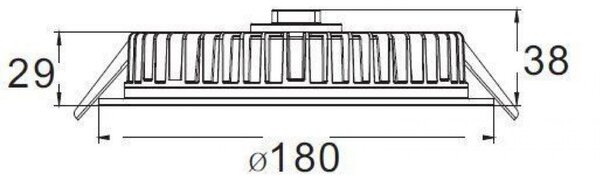 IMPR 565234 AKCE - Zápustné svítidlo LED panel Round III 20 bílá LED 20W 4000K 1970lm - DEKOLIGHT