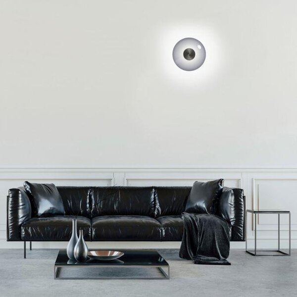 Paul Neuhaus Stropní/nástěnné LED svítidlo PURE Vitrum, 13W, ø 22 cm, 2700 stmívatelné Barva: Hnědá